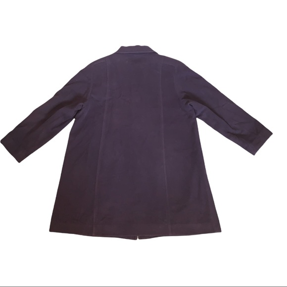 VTG D’Allaird Cashmere Wool Purple Pea Tent Coat PLUS 18 - Picture 3 of 4